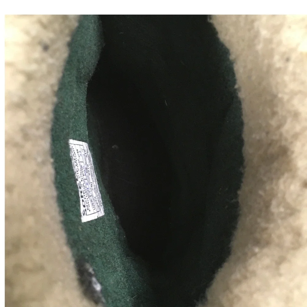 Sorel Caribou Men's Snow Winter Boots Duck Leather Sherpa Lining‎ Size 15